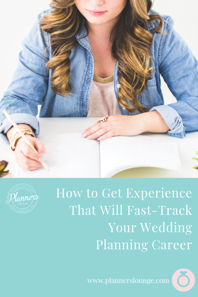 fast track your wedding planning career
