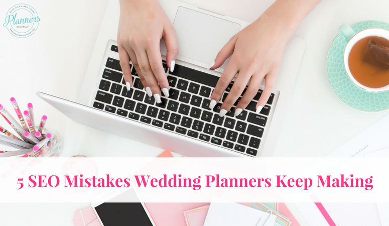 mistakes in seo for wedding planners