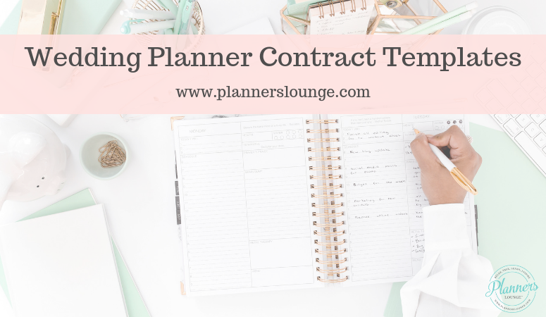 wedding planner services contracts