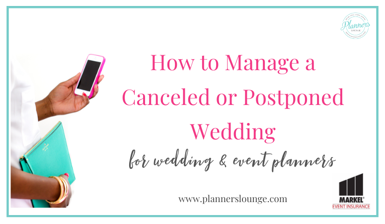 how to cancel or postpone wedding